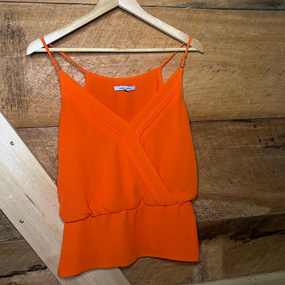 Naked Zebra Tank Top Adjustable Straps Orange Tangerine Womens Small - Picture 5 of 6